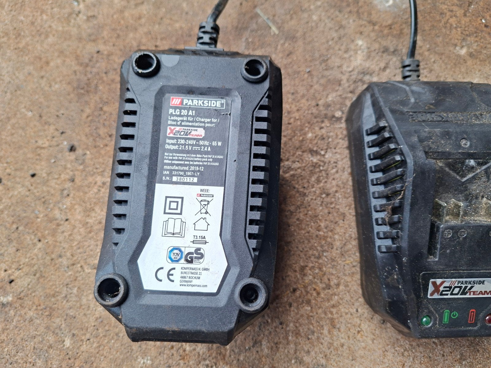 Parkside PLG 20 A1 Oplader voor X 20V Team Accu, Ophalen of Verzenden