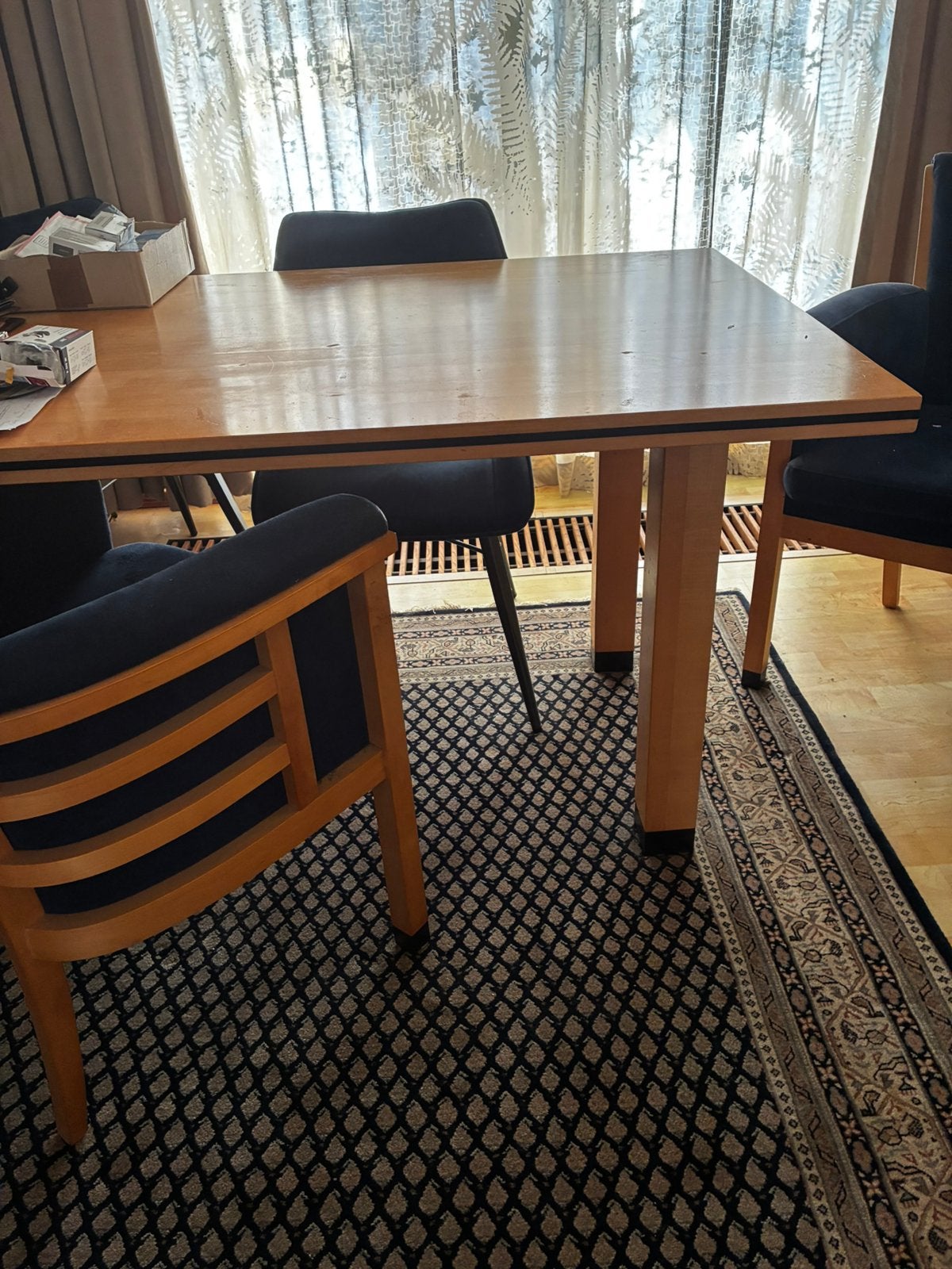 Eettafel en salontafel, Huis en Inrichting, Tafels | Eettafels, Ophalen, Zo goed als nieuw, Rechthoekig, 50 tot 100 cm