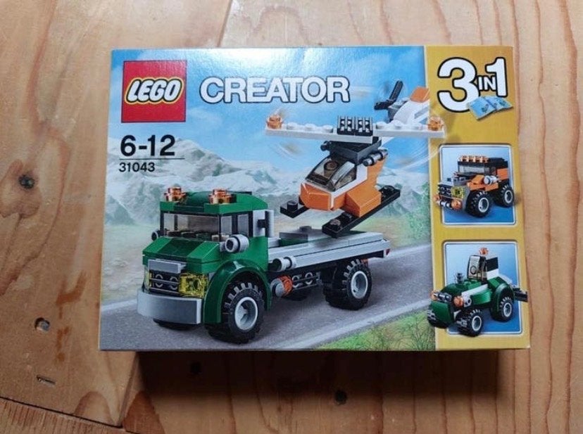 LEGO Creator 31043 Transportwagen met Helikopter 3-in-1, Ophalen of Verzenden, Nieuw, Overige merken