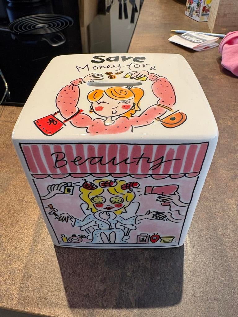 Blond Amsterdam spaarpot - Beauty, Ristorante, Bags, Ophalen of Verzenden, Zo goed als nieuw, Steen, Aardewerk of Keramiek, Overige thema's