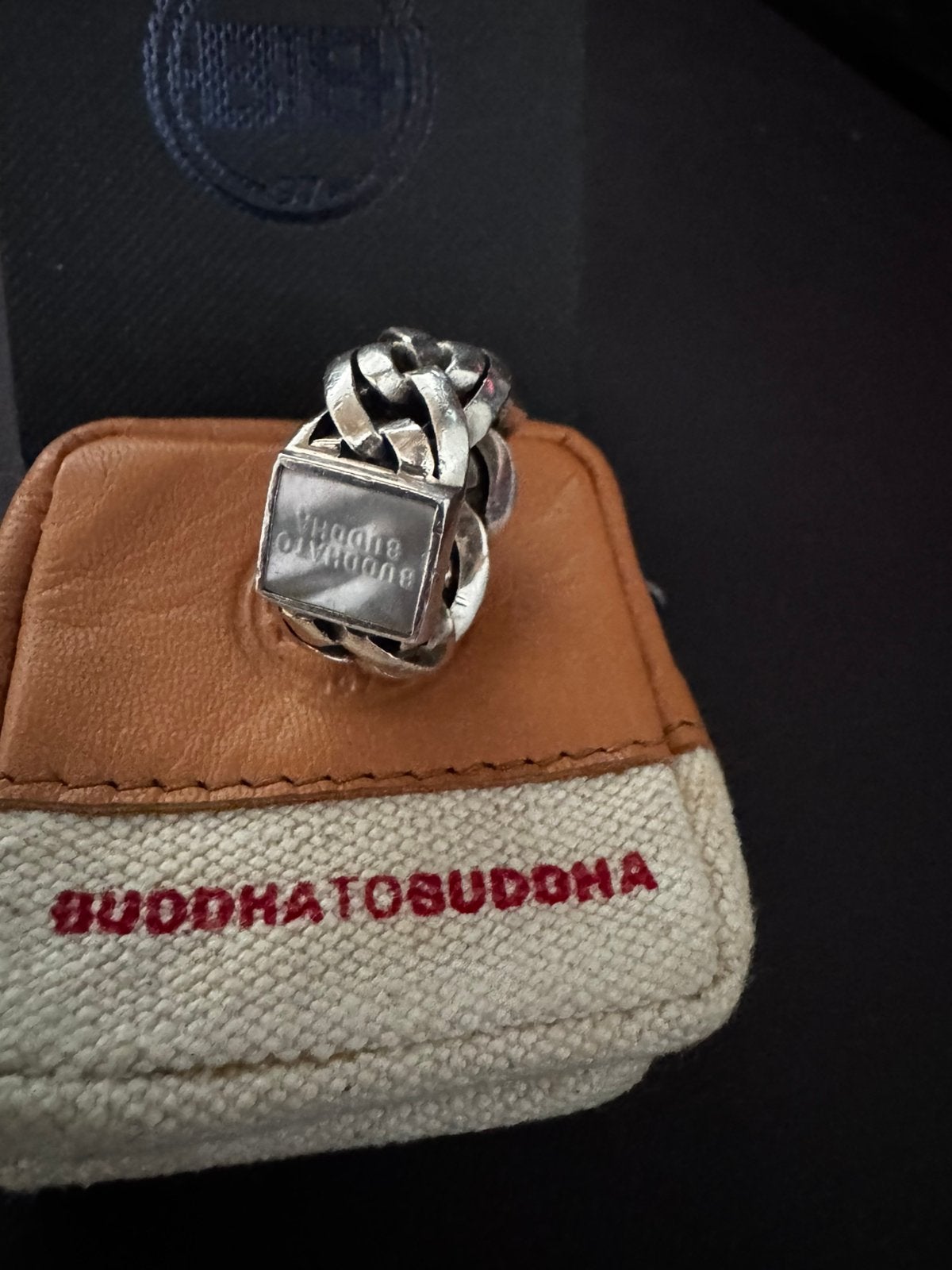 Buddha to Buddha ring 925 zilver maat 17, Sieraden, Tassen en Uiterlijk, Ringen, Gebruikt, Ophalen of Verzenden, 17 tot 18, Dame of Heer