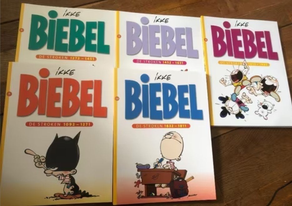 biebel de stroken 7 t/m 11 z1, Eén stripboek, Ophalen of Verzenden, Zo goed als nieuw