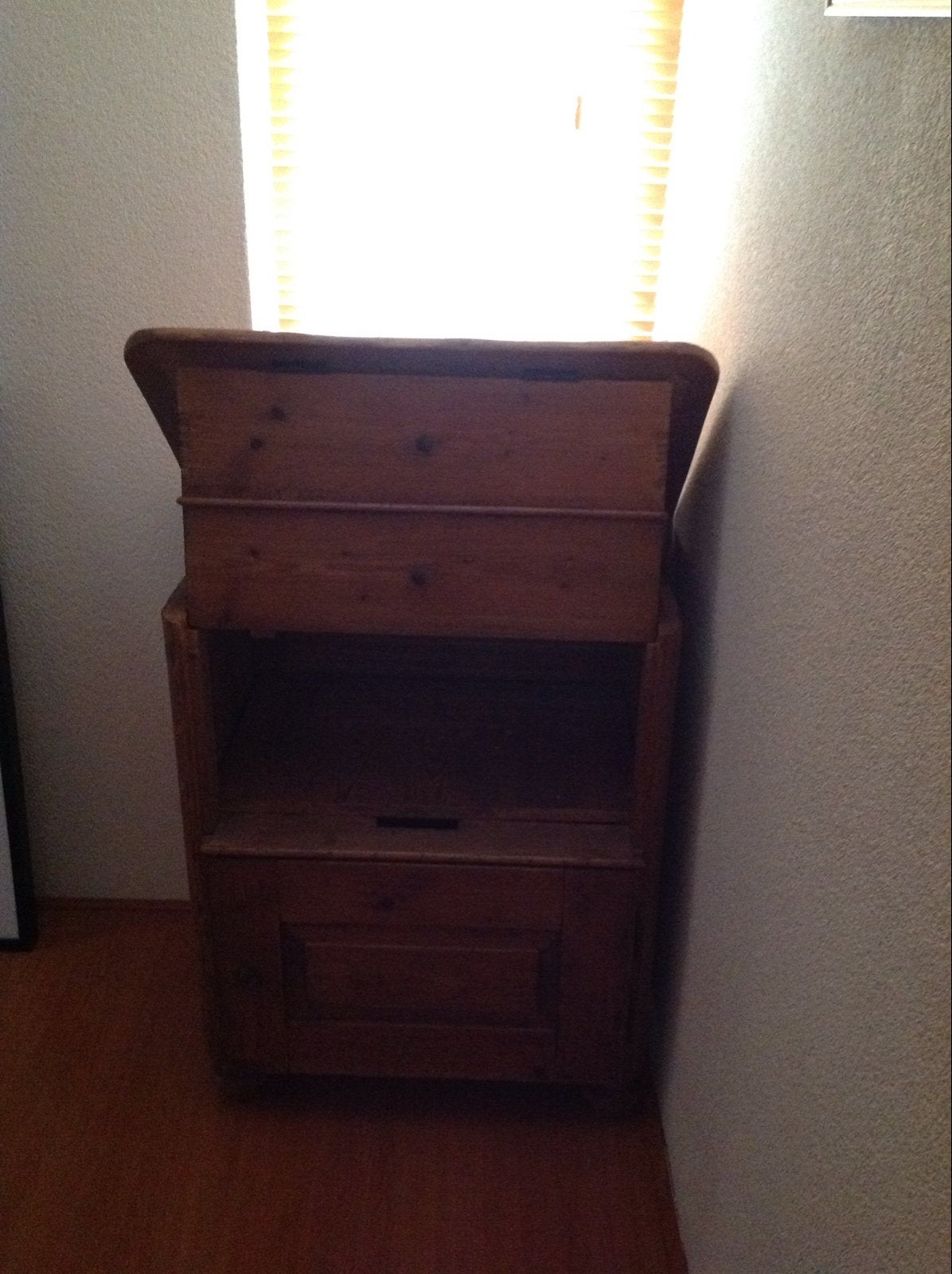 Vintage Antiek Grenen Waskastje / Commode, Antiek en Kunst, Ophalen