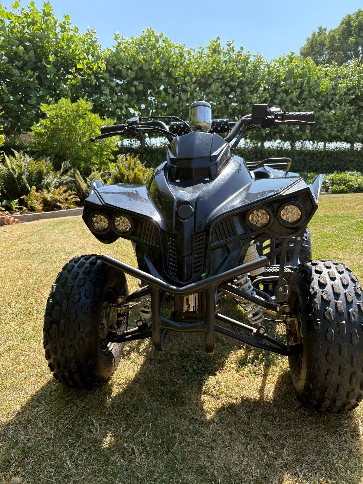 Kinder Quad 125cc 4-takt met elektrische start - Zwart, Motoren, Quads en Trikes, 125 cc, 11 kW of minder