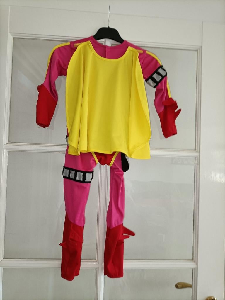 Mega Mindy verkleedpak maat 3-5 jaar + masker, Ophalen of Verzenden, Zo goed als nieuw, 104 of kleiner, Meisje