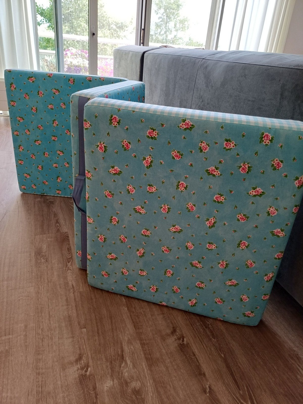 logeermatras, Ophalen, 125 cm of meer, Zo goed als nieuw, Stof