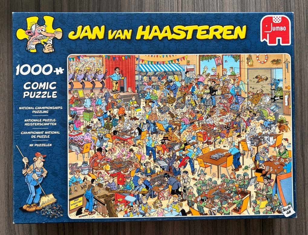 Jan van Haasteren - NK puzzelen - 1000 stukjes, Ophalen of Verzenden, 500 t/m 1500 stukjes, Zo goed als nieuw