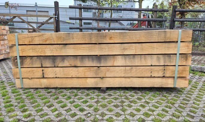 super mooie 1e keus nieuw eiken bielzen spoorbielzen, 25 cm of meer, Biels, Ophalen of Verzenden, 50 cm of meer
