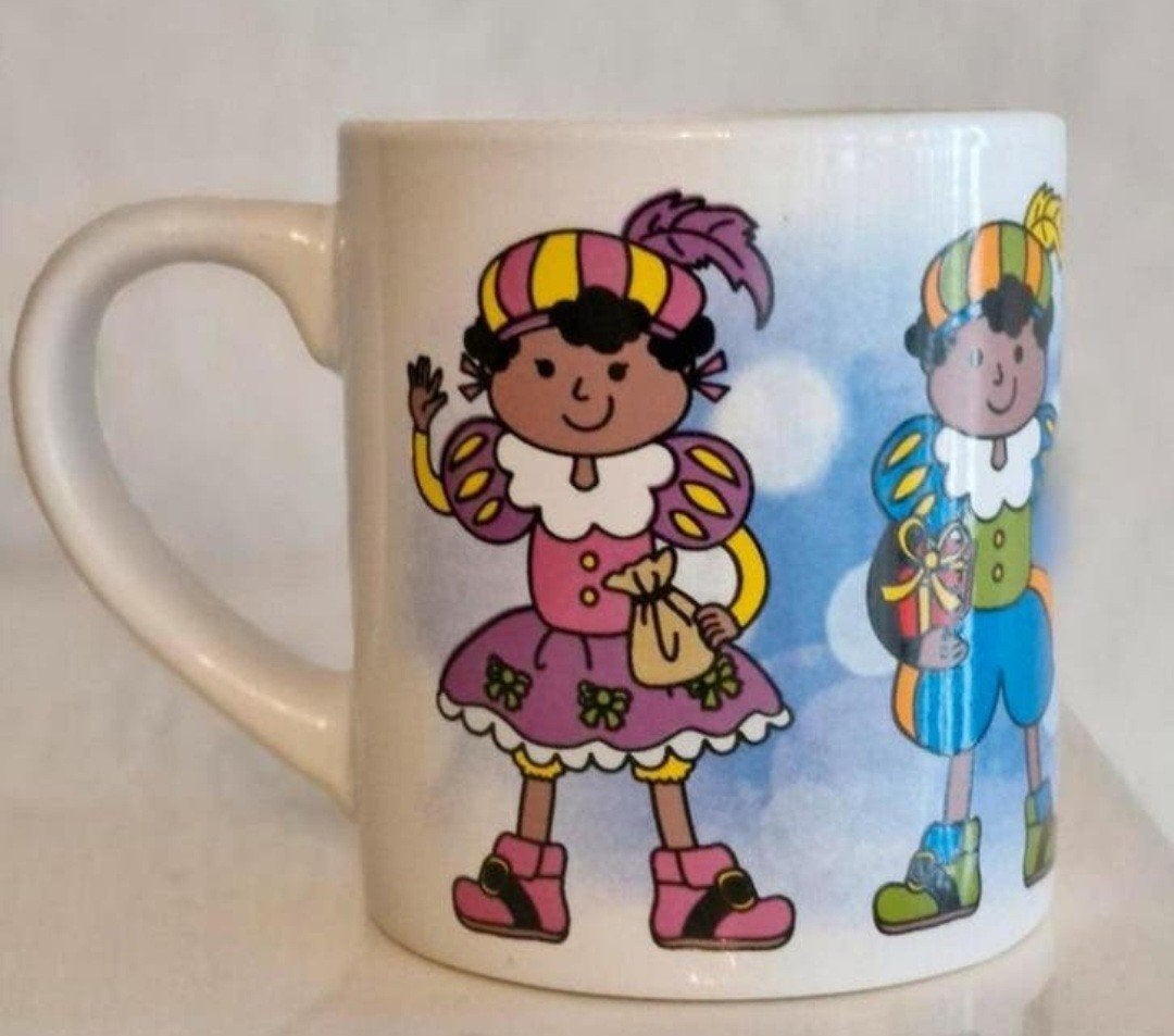 Beker Sinterklaas en Zwarte Piet, Diversen, Sinterklaas, Ophalen of Verzenden