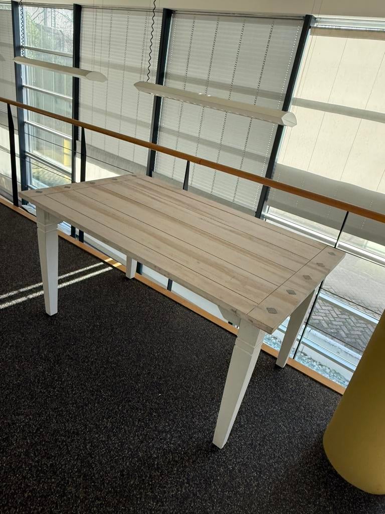 Nette houten tuintafel, Huis en Inrichting, Tafels | Eettafels, Ophalen, 100 tot 150 cm, 50 tot 100 cm, Zo goed als nieuw