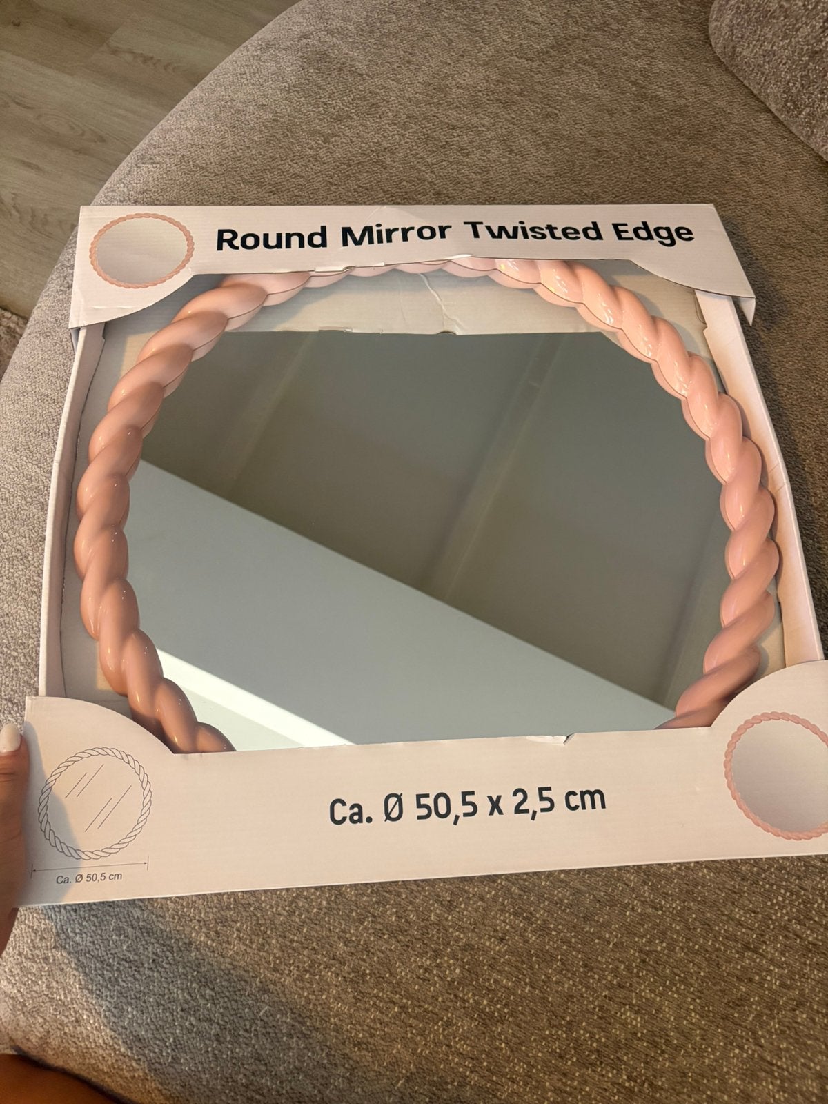 Grote ronde spiegel, Huis en Inrichting, Woonaccessoires | Spiegels, Rond, Nieuw, Ophalen of Verzenden, Minder dan 100 cm