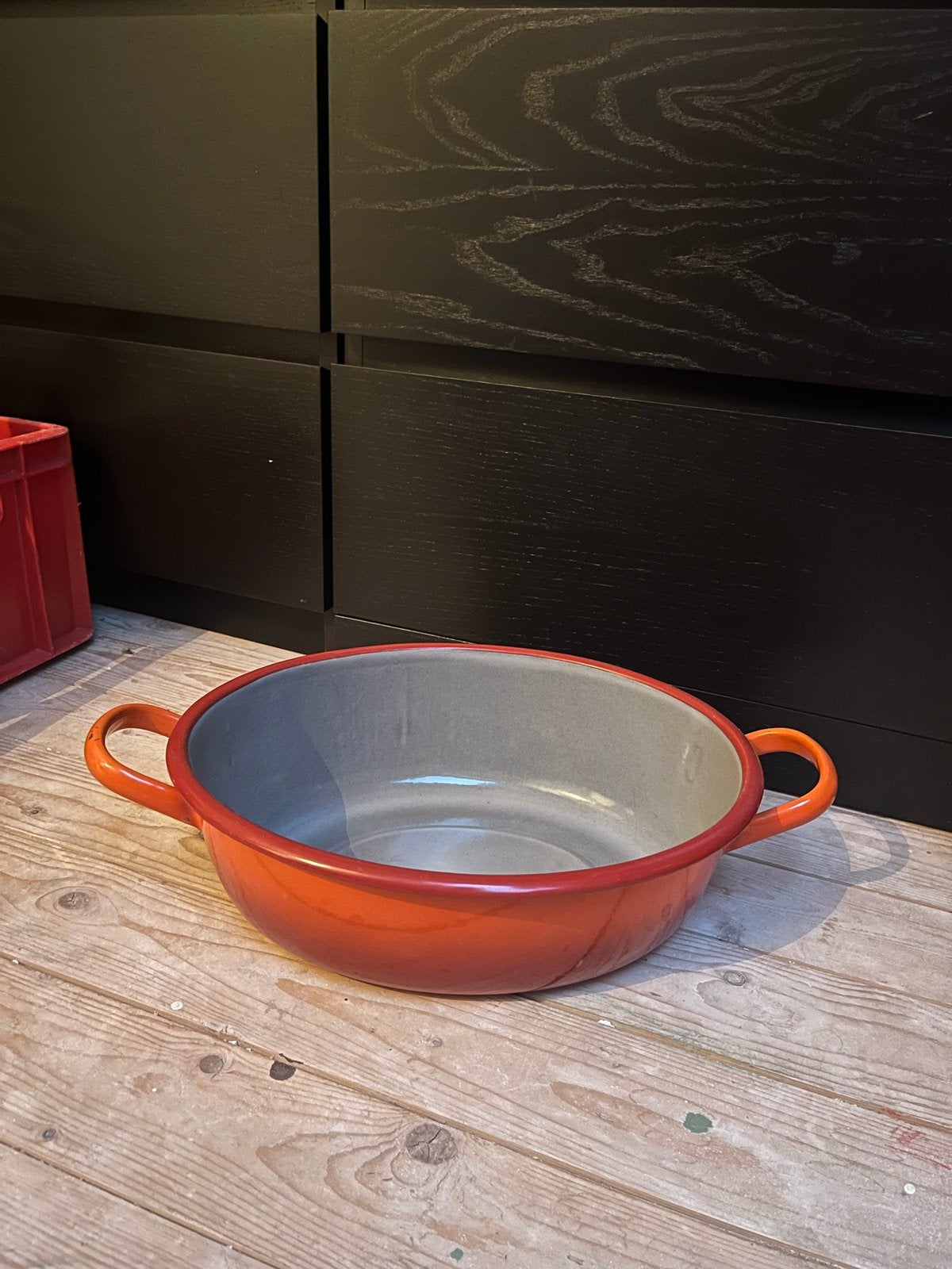 Emaille pan - Oranje, Ophalen