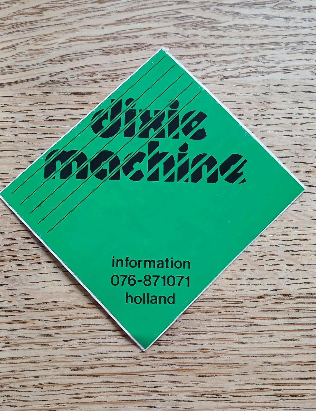 Sticker dansorkest amusementsorkest Dixie Machine Breda, Ophalen of Verzenden