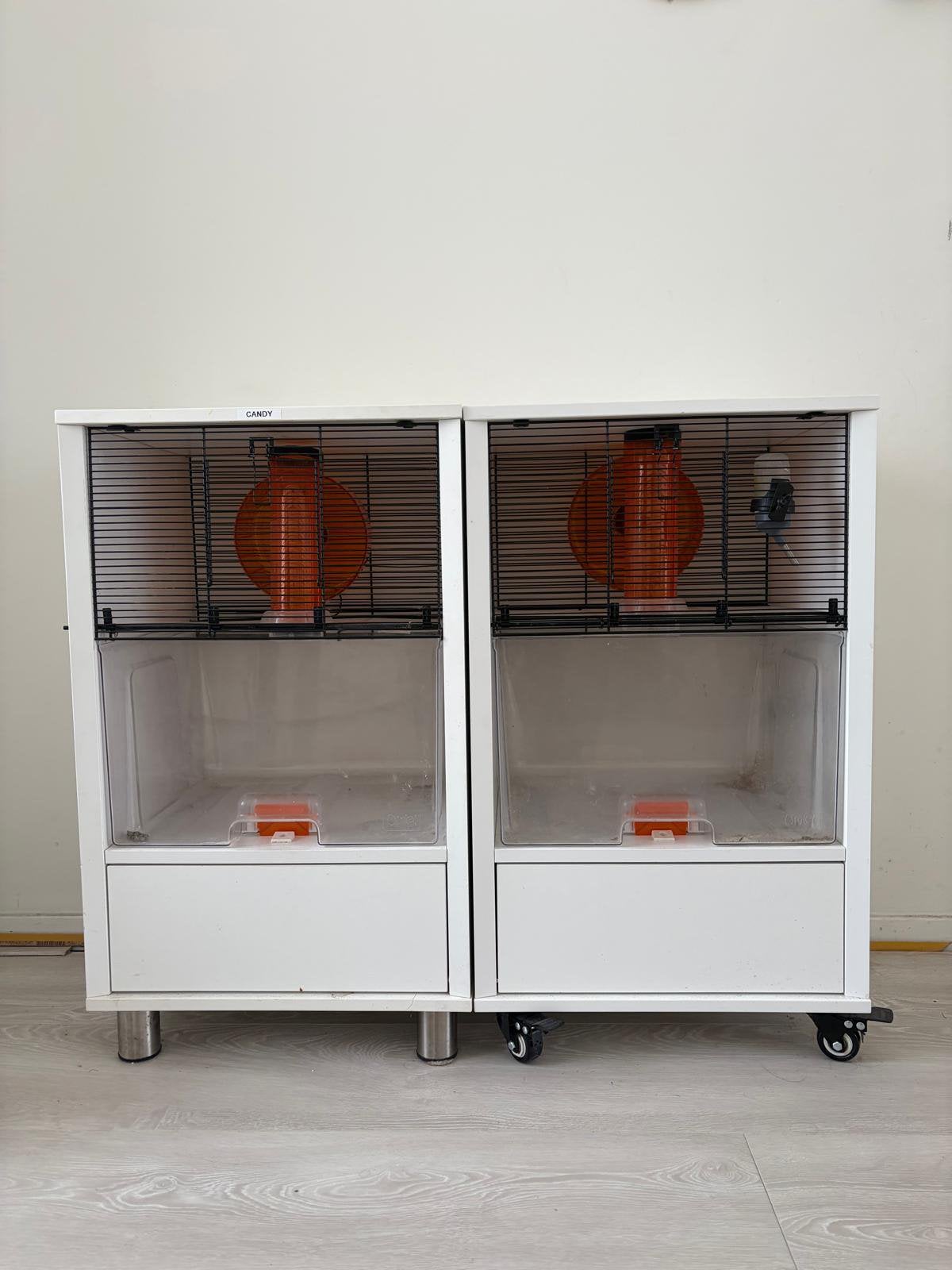hansterhok x 2 te koop !, 110 cm of meer, Zo goed als nieuw, Hok, Ophalen