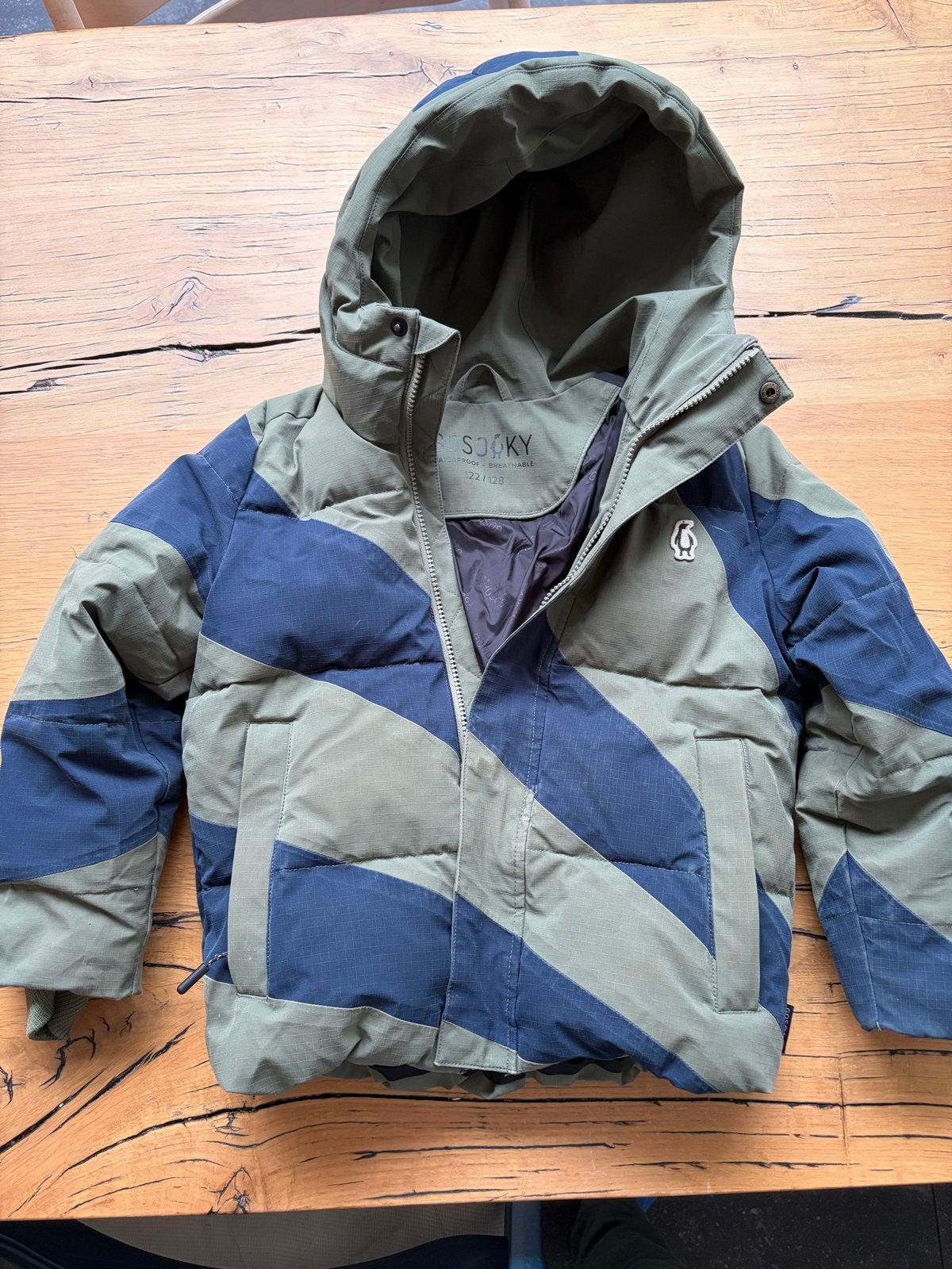 Gosoaky winterjas maat 122/128 - Waterproof + Breathable, Ophalen of Verzenden, Gebruikt, Jongen, Jas