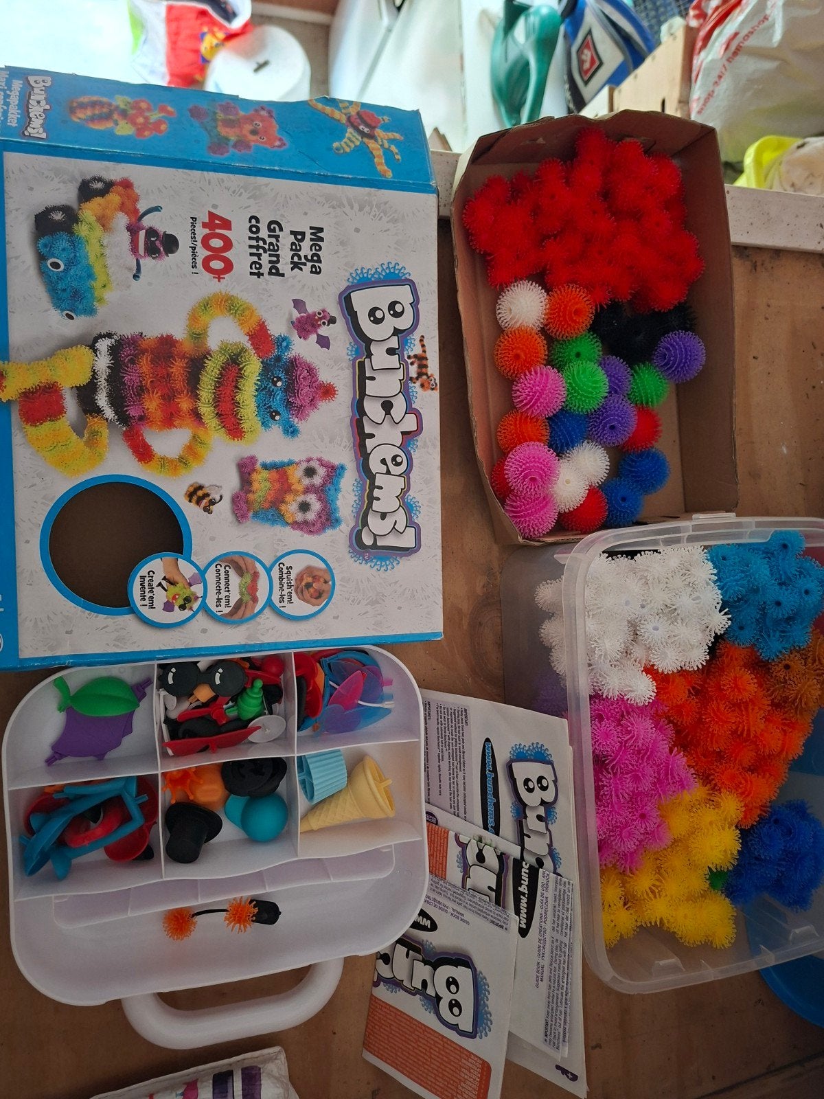 Bunchems groot pakket - Creatief Bouwspeelgoed, Kinderen en Baby's, Ophalen of Verzenden, Zo goed als nieuw, Knutselen