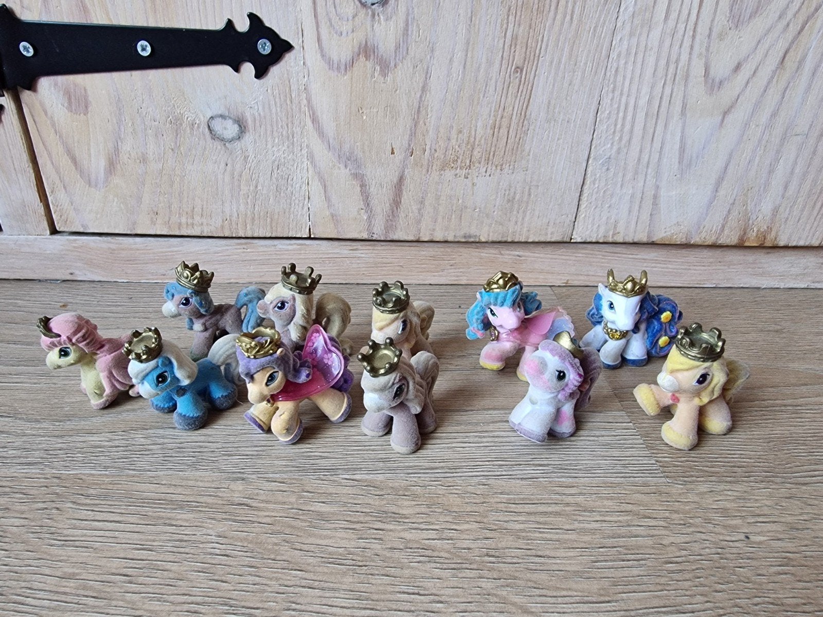 My Little Pony Filly figuren met kroontjes - set van 12, Ophalen of Verzenden, Gebruikt, Meisje