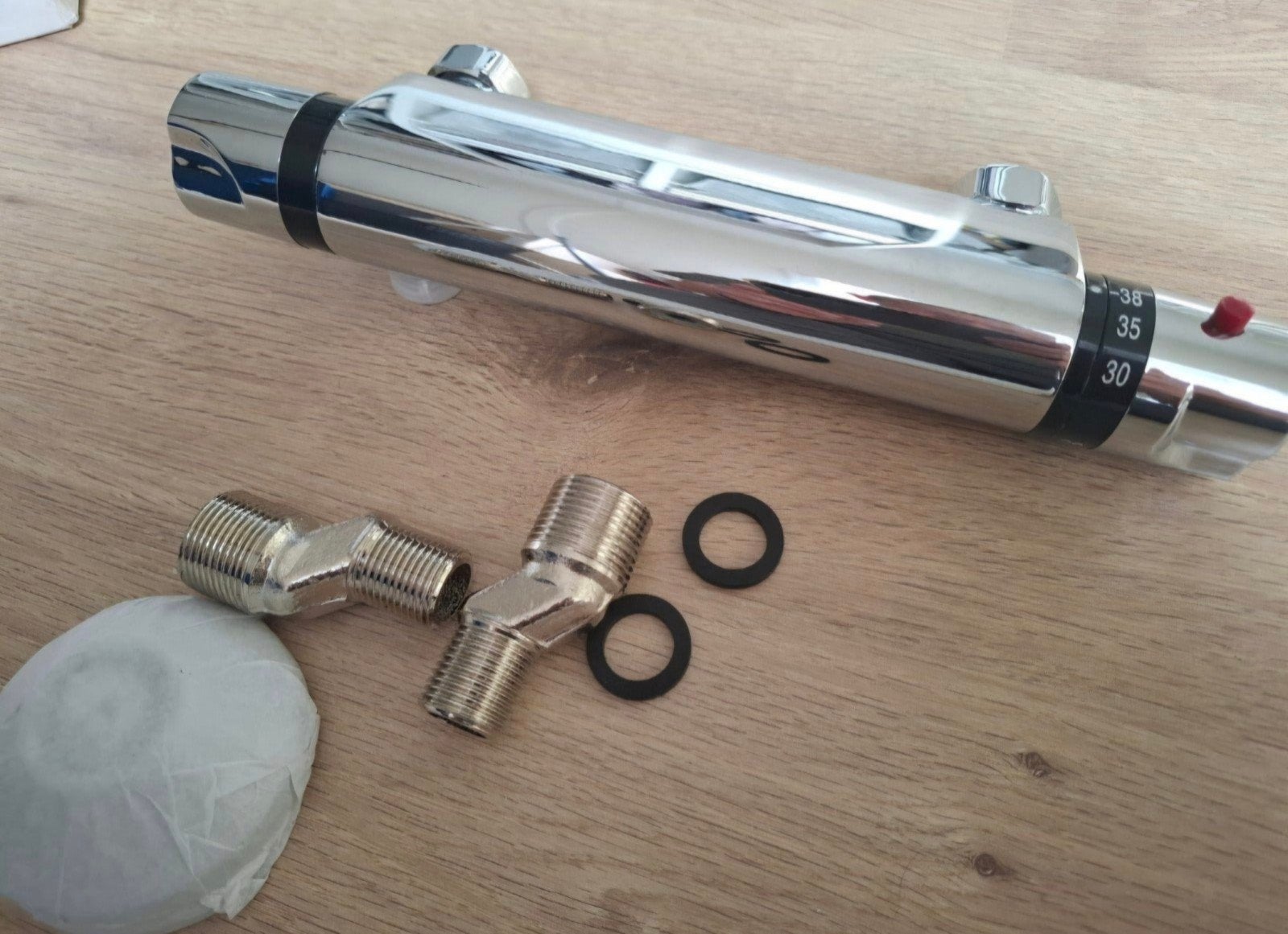 Thermostatische/Mengkraan Nieuw in Doos, Ophalen, Nieuw, Chroom, Kraan