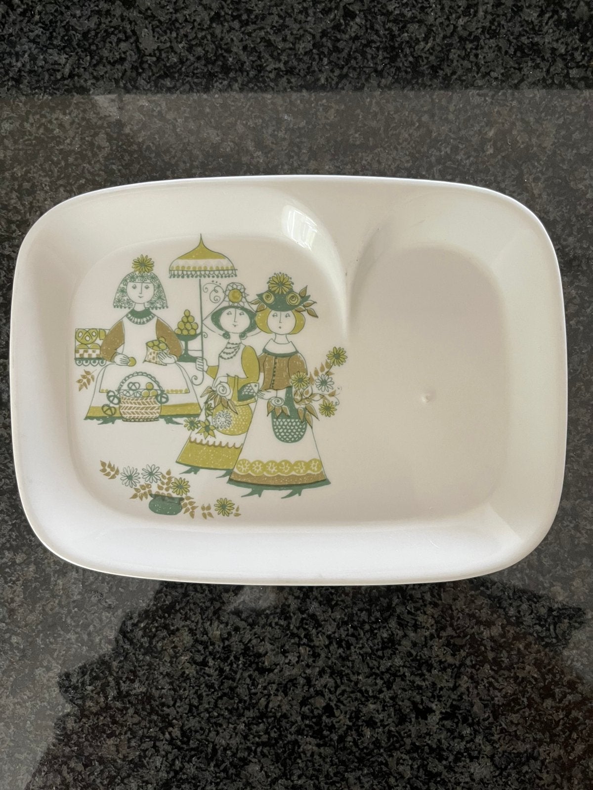 Vintage serveerschaal Turi Market van Figgjo Flint, Ophalen of Verzenden