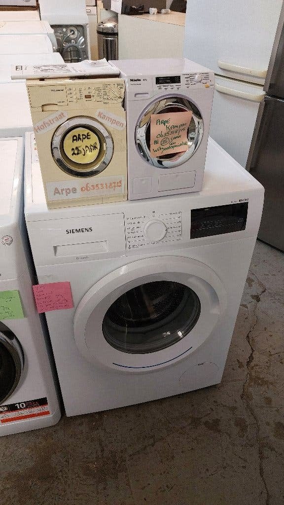 SIEMENS  wasmachine van 7 kg  1400  ARPE Kampen 289 koopje, Witgoed en Apparatuur, Ophalen, Zo goed als nieuw, Voorlader, 85 tot 90 cm