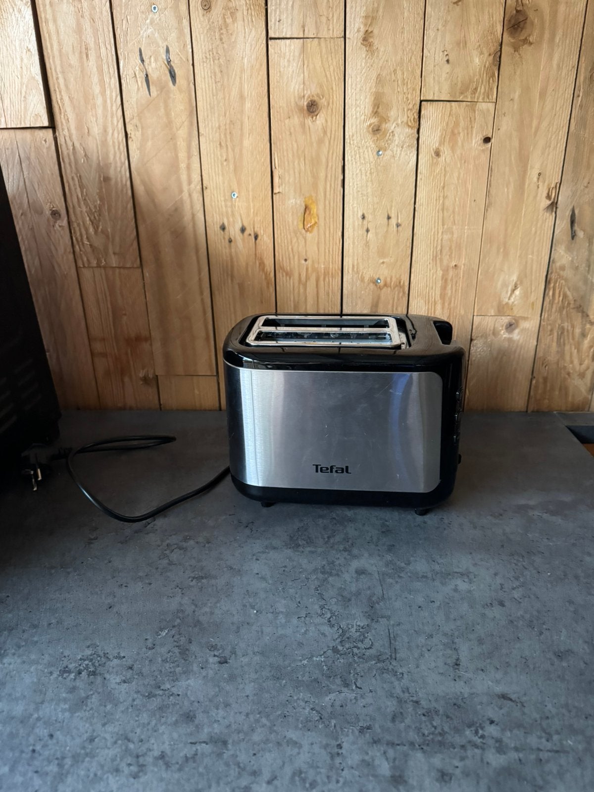 Tefal broodrooster ontbijt lunch zwart zilver keuken, Ophalen of Verzenden, Zo goed als nieuw