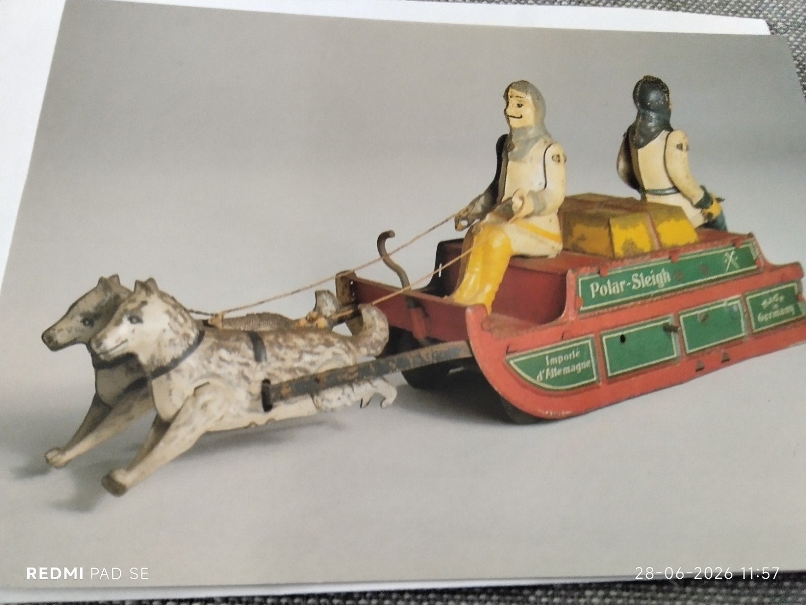 Ansichtkaart blikken speelgoed 'Polar-Sleigh' ca. 1920, Ophalen of Verzenden, Voor 1920