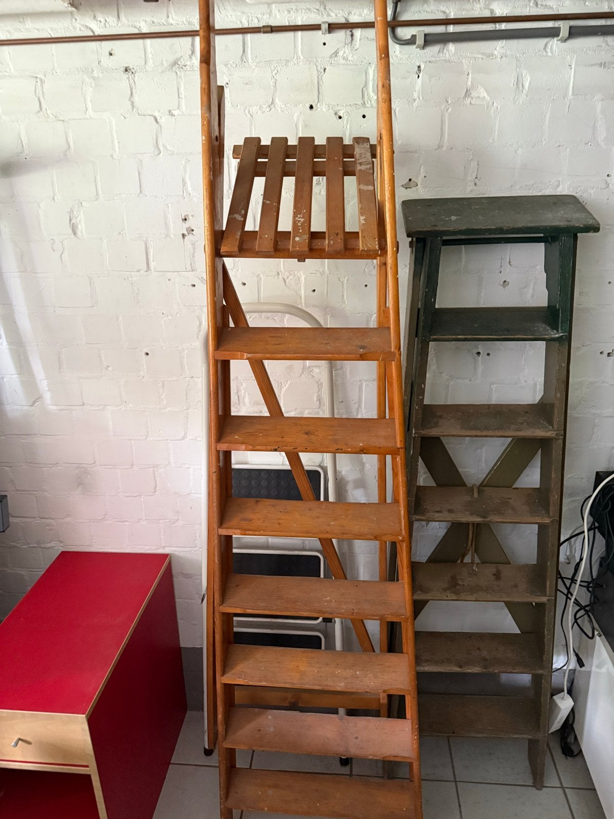 Mooie houten ladder / brocante decoratie, Ophalen of Verzenden