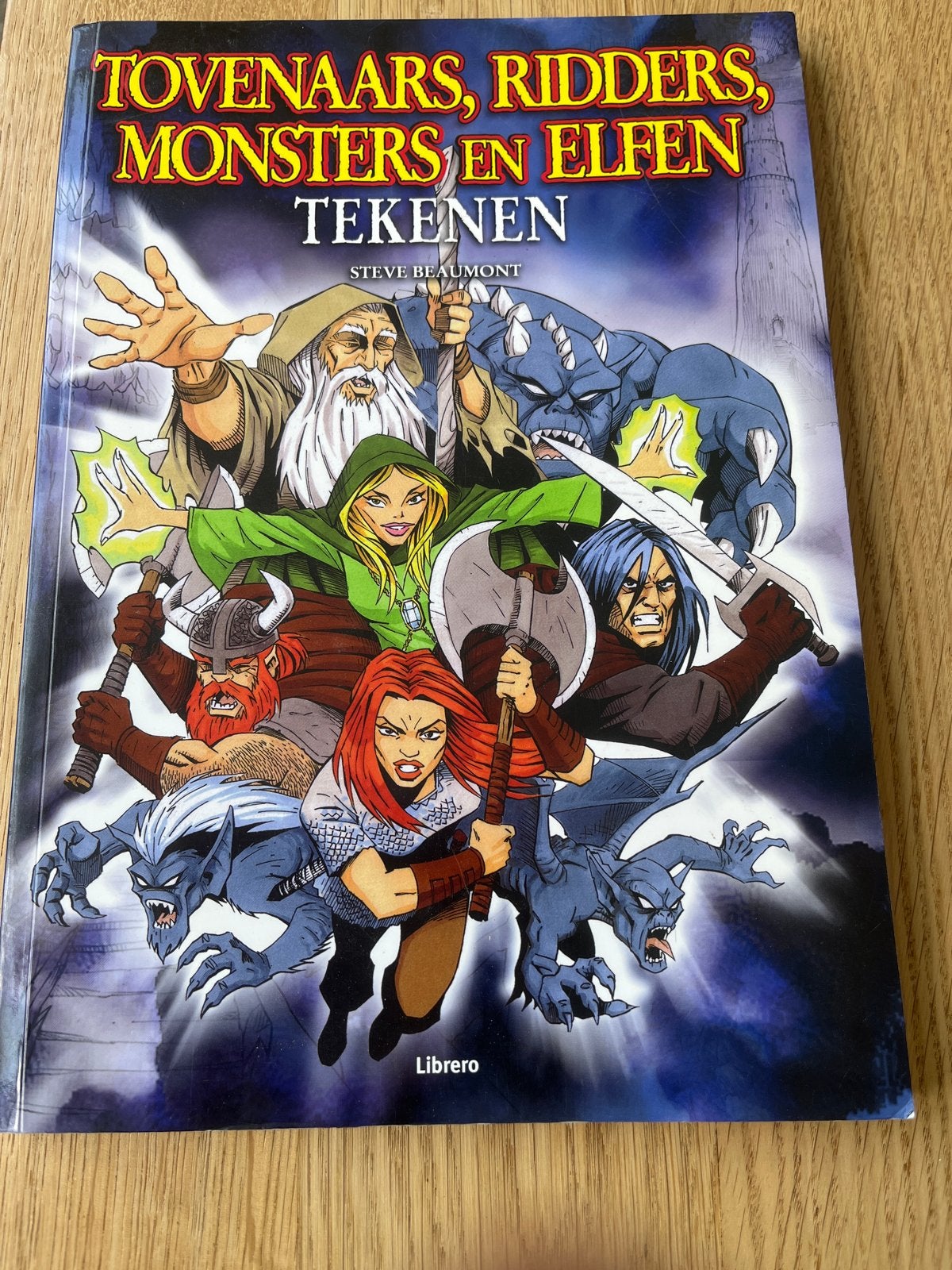 Tovernaars, Ridders, Monsters en Elfen Tekenen Boek, Hobby en Vrije tijd, Tekenen, Ophalen of Verzenden, Zo goed als nieuw, Boek of Gids