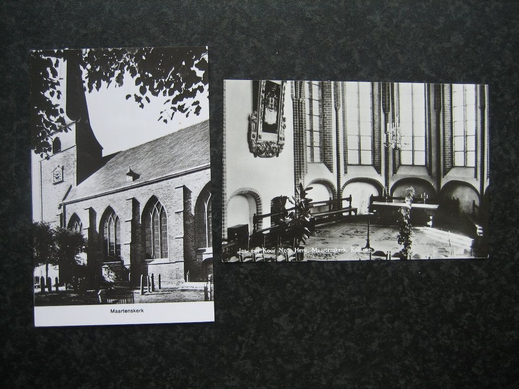 KOLLUM extern en interieur N.H. kerk Maartenskerk, Ophalen of Verzenden, 1960 tot 1980, Friesland