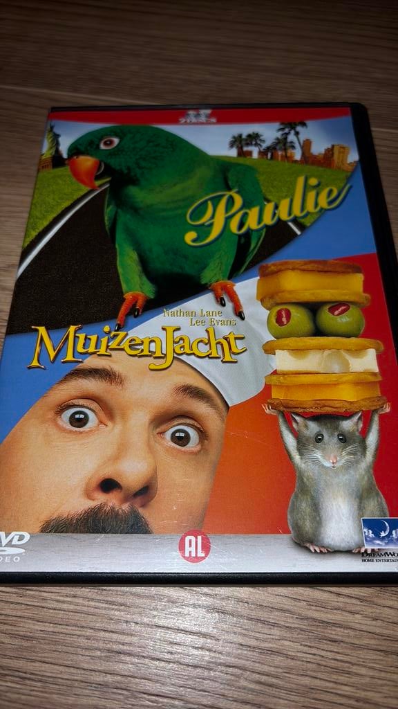 Paulie de Papegaai en Muizenjacht / Mousehunt op dvd., Alle leeftijden, Ophalen of Verzenden, Zo goed als nieuw