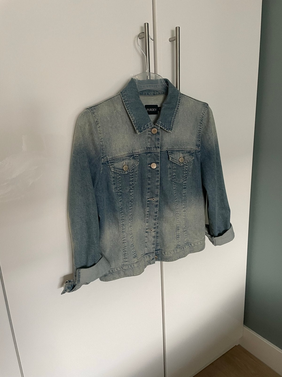 Purdey spijkerjasje maat 38/40 (M) - Zo goed als nieuw, Ophalen of Verzenden, Zo goed als nieuw, Maat 38/40 (M), Blauw