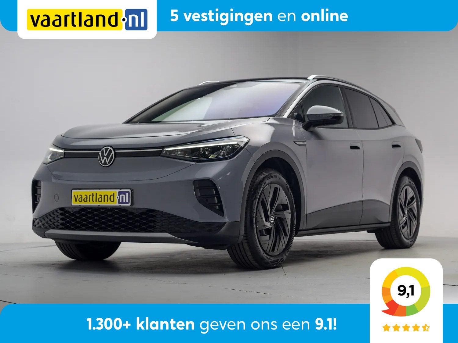 Volkswagen ID.4 o 77kWh 3-Fase [ LED Navi Apple/Android Clim, Auto's, Automaat, 0 cilinders, Gebruikt, 1000 kg