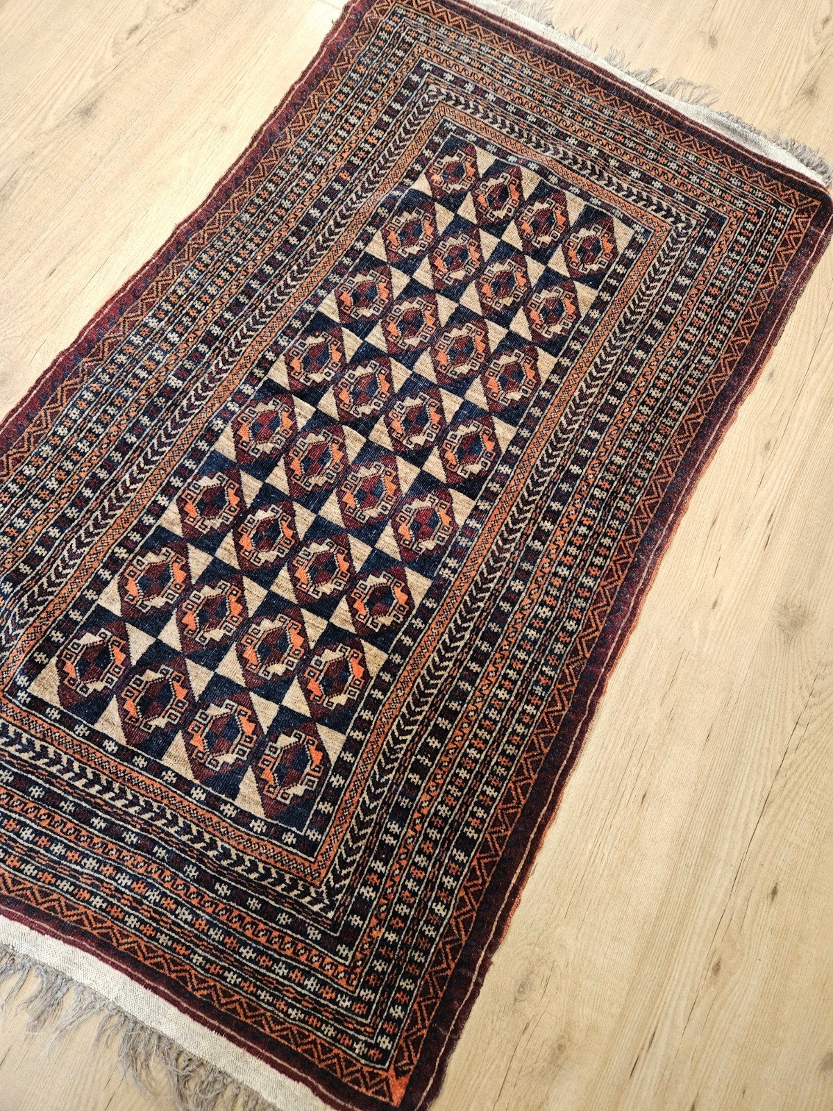 vintage handgeknoopt perzisch tapijt beloutch 152x90, Info@SlatsAntiek.nl, Tweedehands, Tweedehands, 150 tot 200 cm