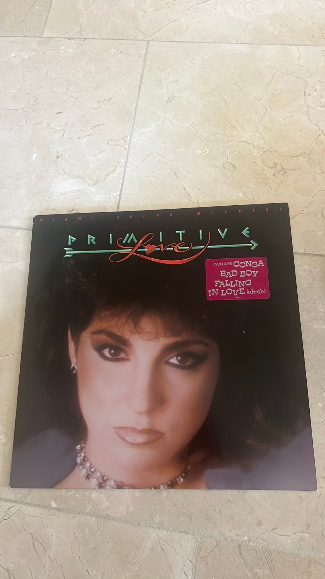 LP Miami sound machine primitive love  oa conga bad boy, Ophalen of Verzenden, Zo goed als nieuw, LP