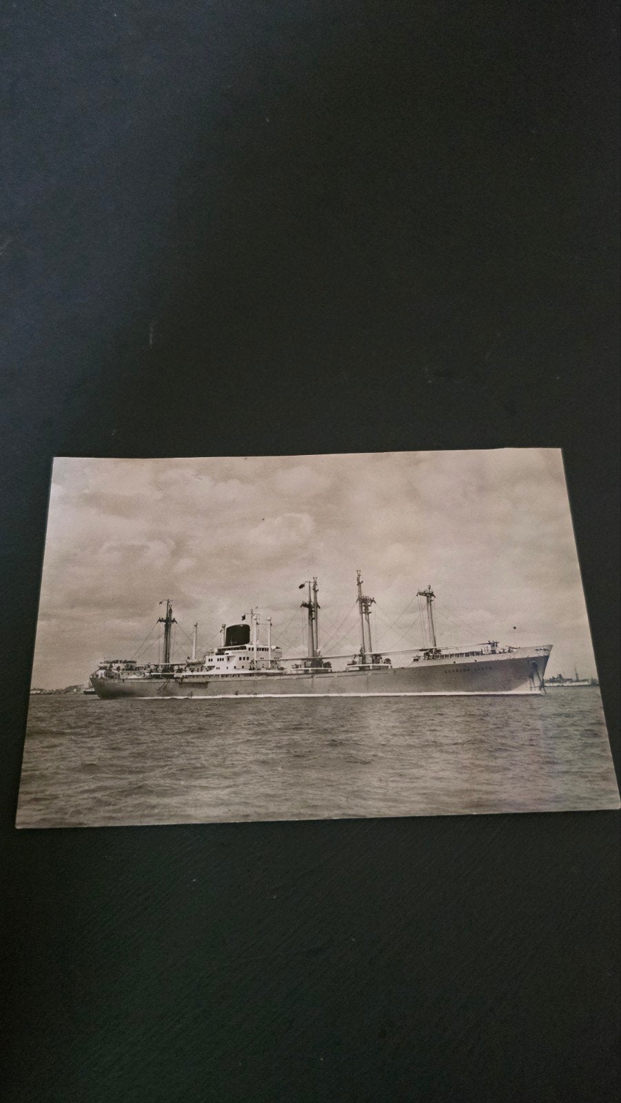 foto m.s. Schelde Lloyd - Koninklijke Rotterdamsche, Verzamelen, Scheepvaart, Ophalen of Verzenden, Kaart, Foto of Prent
