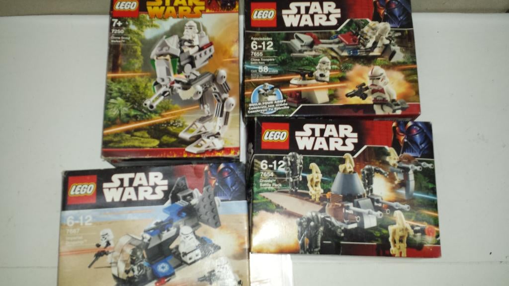 lego star wars 7250,7667,7655,7654, Ophalen, Compleet, Gebruikt, Star Wars