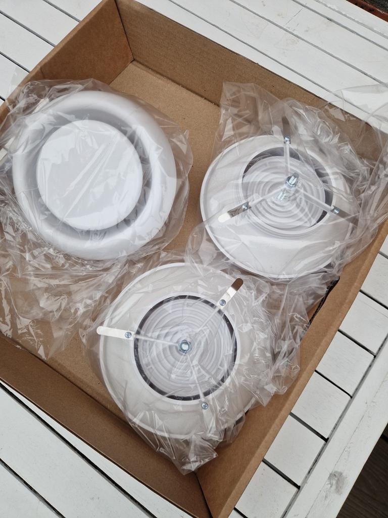 3 Nieuwe Ventilatie ventielen - Mechanische Ventilatie, Ophalen of Verzenden, Nieuw, Afzuiger