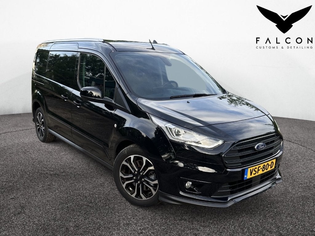 Ford Transit Connect L2 1.5 Ecoblue 120pk 2022 Zwart, 4 cilinders, 1574 kg, Leder en Stof, Zwart