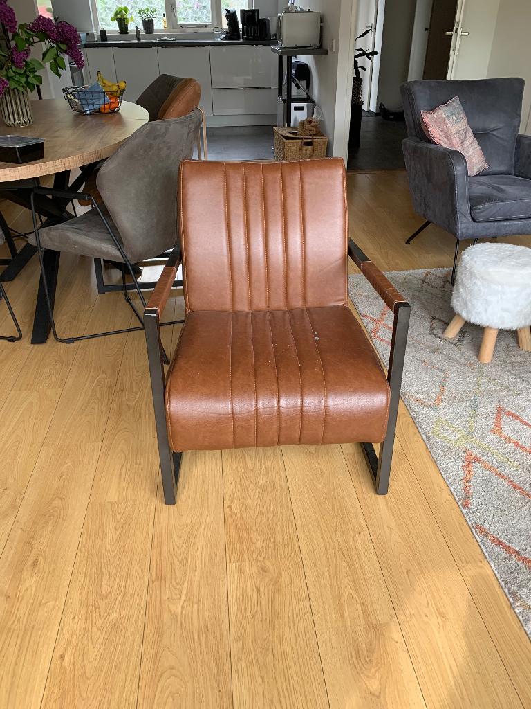 Stoel, Ophalen, Gebruikt, Minder dan 75 cm, Leer