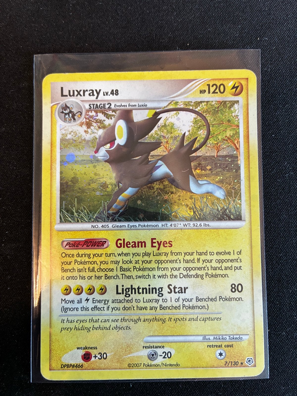 Pokémon Kaart Luxray LV.48 DPBP#466, Ophalen of Verzenden, Zo goed als nieuw, Losse kaart