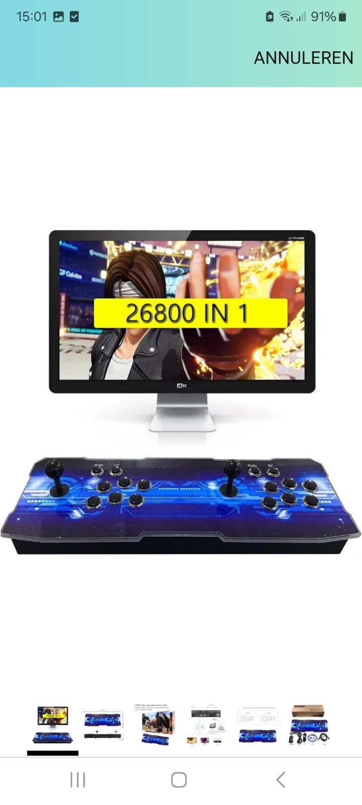 Nieuwe arcade game-consule 26800 ( Amazon )., Ophalen of Verzenden, Nieuw
