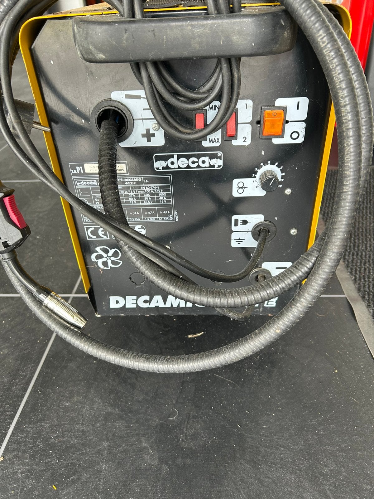 Deca MIG/MAG Lasapparaat - Gebruikt maar functioneel, Doe-het-zelf en Verbouw, Gereedschap | Lasapparaten, Ophalen, Gebruikt, Minder dan 150 ampère