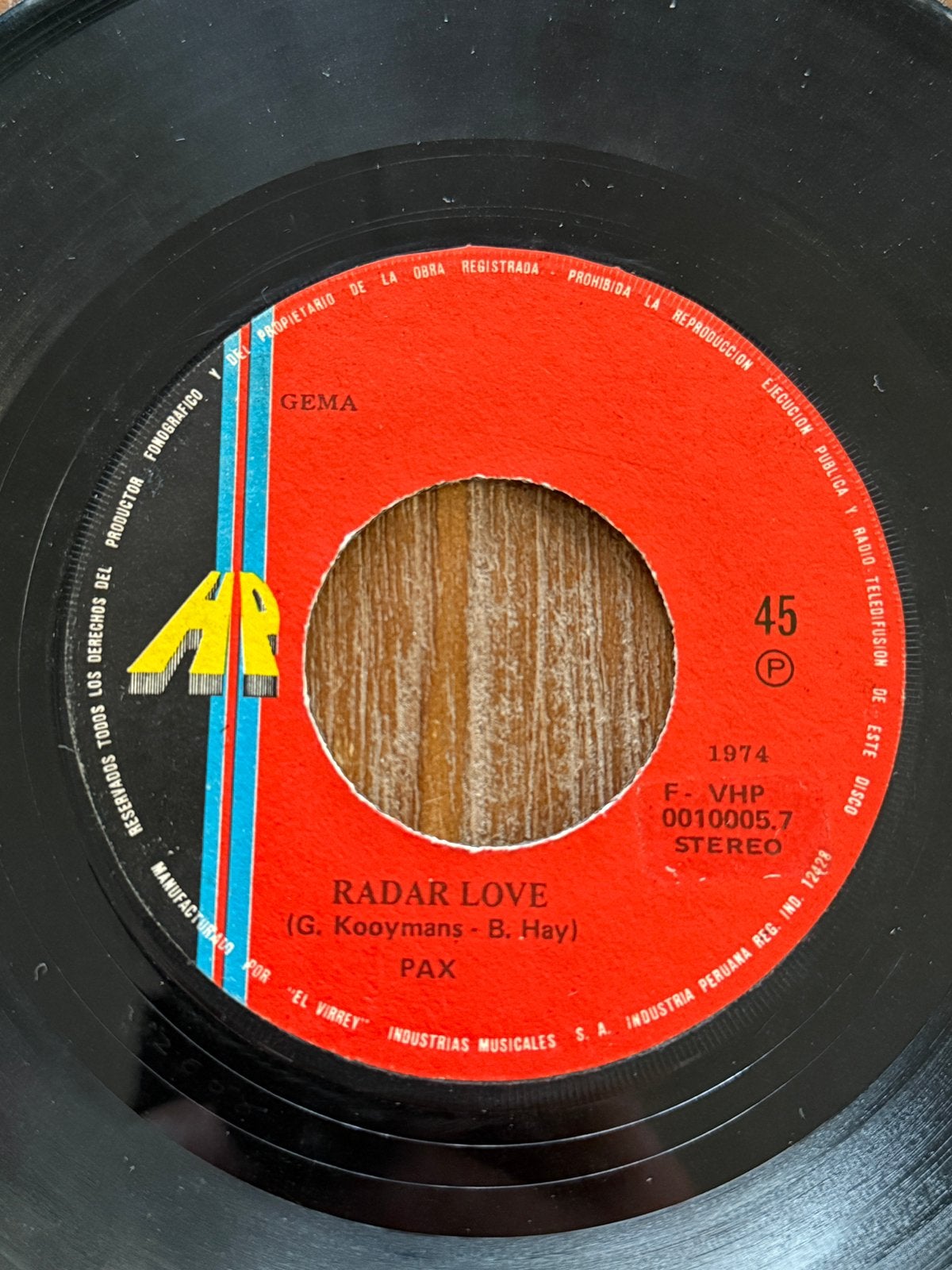 Pax - Dark Rose / Radar Love (1974) Golden Earring, Ophalen of Verzenden, Gebruikt, Pop
