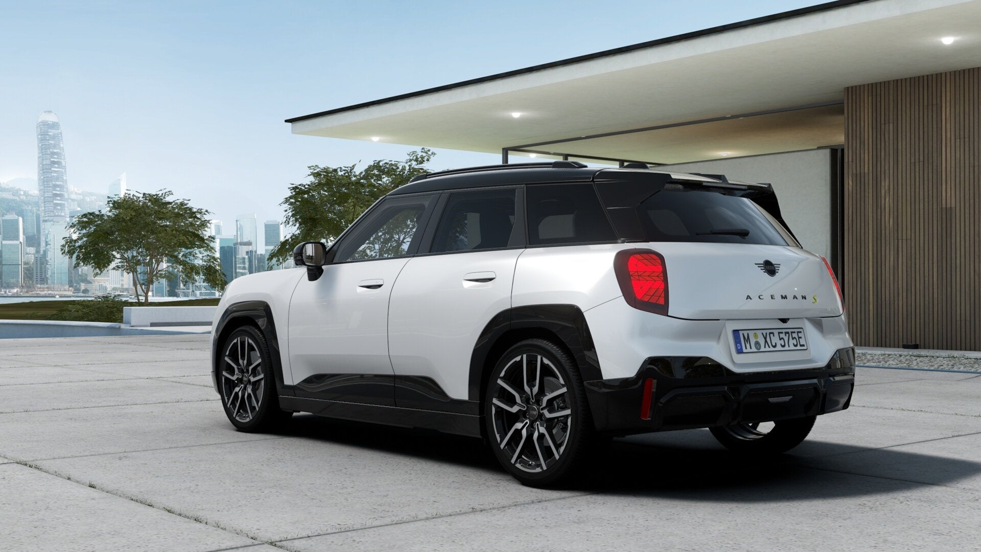 MINI Aceman SE / John Cooper Works / Pakket L / John Cooper, Auto's, Dealer onderhouden, Zwart, Leder en Stof, Wit