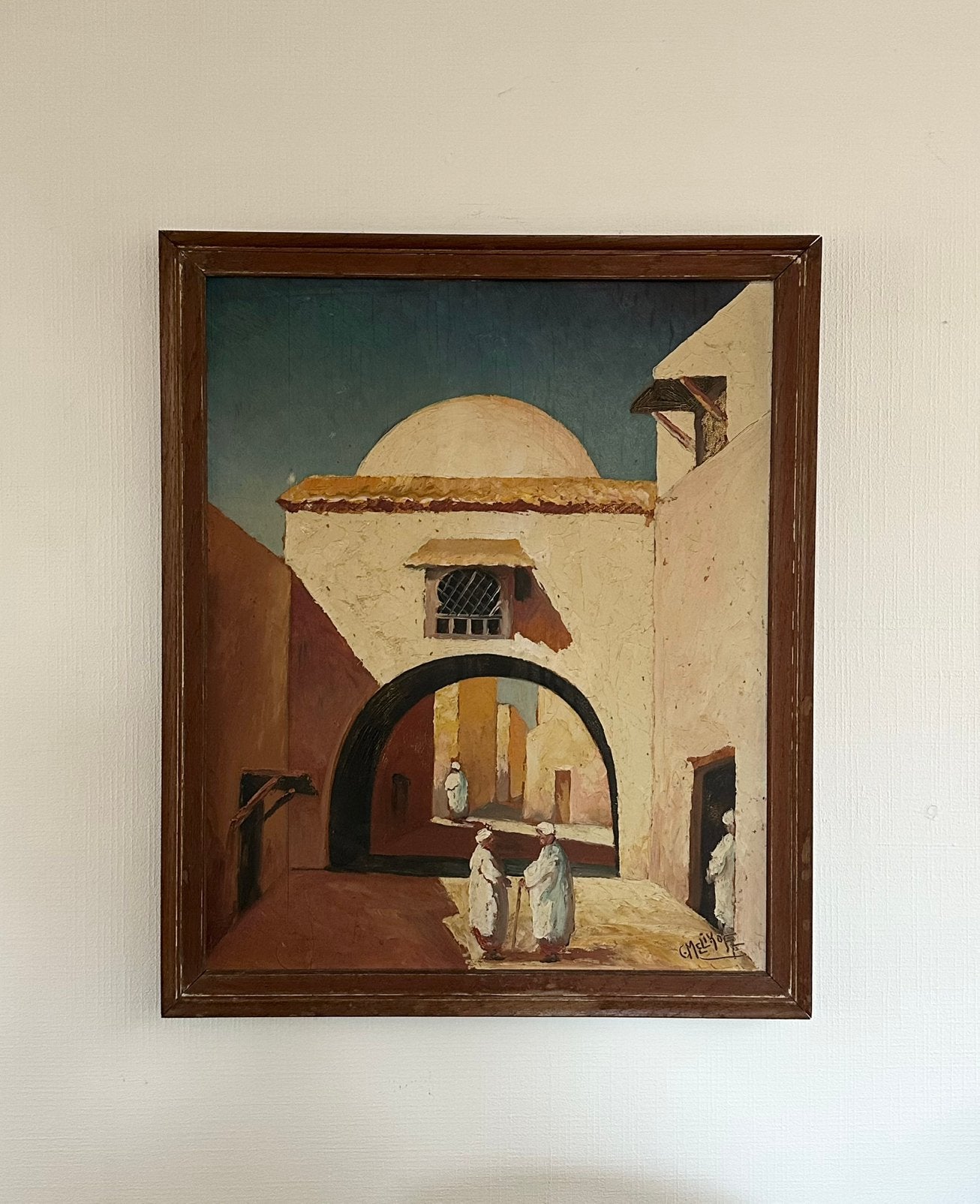 Charles MELIKOFF schilderij op hout, Ophalen