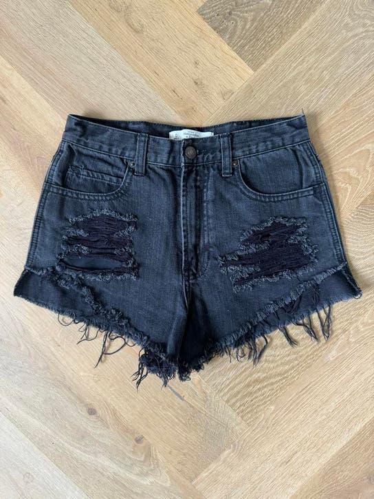 Abercrombie & Fitch Festival Style Shorts W25/XS Ongedragen, Kort, Zwart, Nieuw, Ophalen of Verzenden