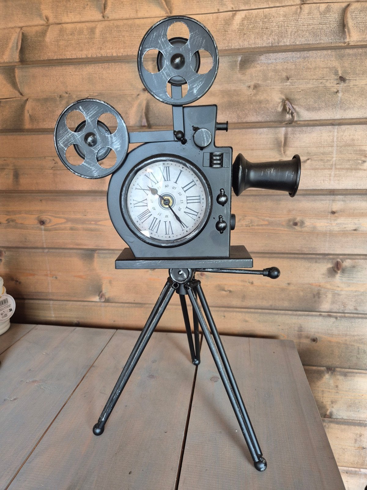 leuke camera klok zgan, Ophalen, Zo goed als nieuw, Wandklok