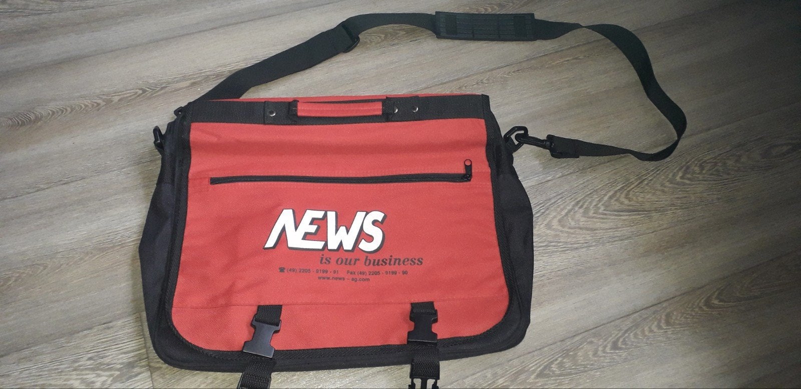 stoere School-kantoor-laptoptas Gentrix, Sieraden, Tassen en Uiterlijk, Tassen | Schoudertassen, Ophalen of Verzenden, Nieuw, Rood