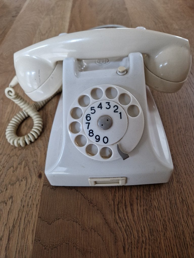 Originele Bakelieten PTT Telefoon met Draaischijf, Telecommunicatie, Ophalen, Gebruikt, Bakeliet