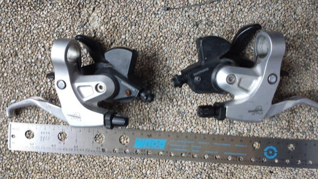 shimano 3 en 8 shifters remmen double vintage schakelaars, Ophalen, Gebruikt, Kinderfiets, Overige typen